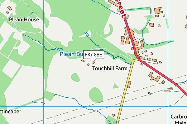 FK7 8BE map - OS VectorMap District (Ordnance Survey) FK7 8BE map - OS VectorMap District (Ordnance Survey)
