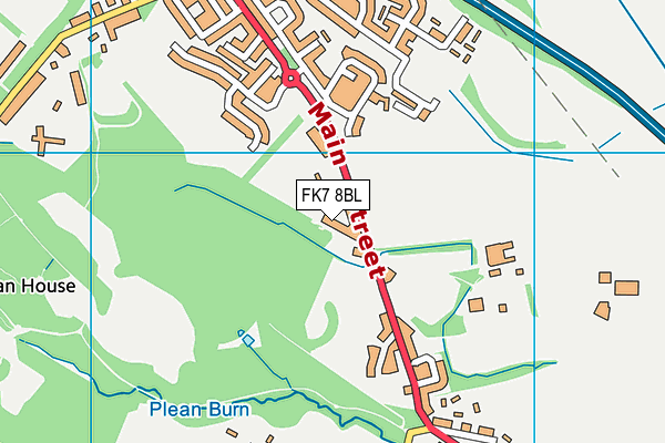 FK7 8BL map - OS VectorMap District (Ordnance Survey) FK7 8BL map - OS VectorMap District (Ordnance Survey)
