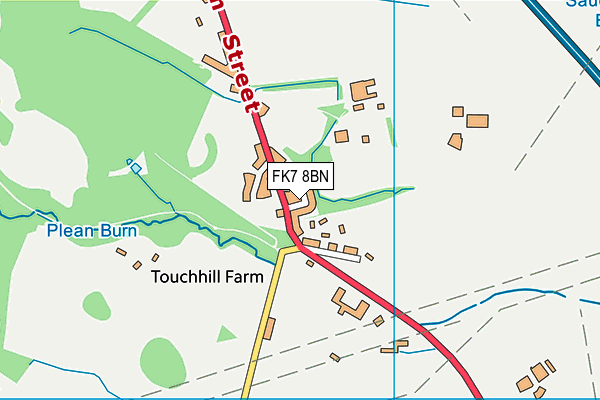 FK7 8BN map - OS VectorMap District (Ordnance Survey) FK7 8BN map - OS VectorMap District (Ordnance Survey)