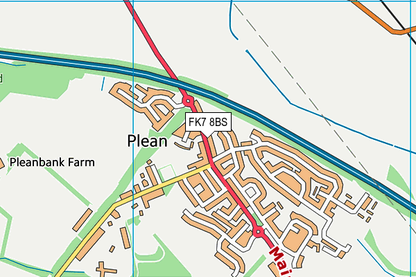 FK7 8BS map - OS VectorMap District (Ordnance Survey) FK7 8BS map - OS VectorMap District (Ordnance Survey)