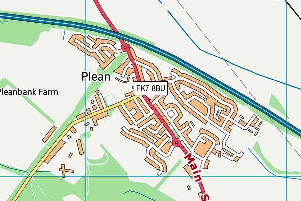 FK7 8BU map - OS VectorMap District (Ordnance Survey) FK7 8BU map - OS VectorMap District (Ordnance Survey)