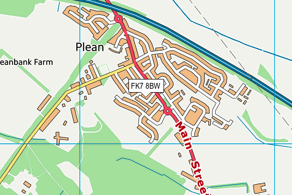 FK7 8BW map - OS VectorMap District (Ordnance Survey) FK7 8BW map - OS VectorMap District (Ordnance Survey)