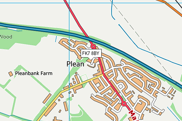 FK7 8BY map - OS VectorMap District (Ordnance Survey) FK7 8BY map - OS VectorMap District (Ordnance Survey)