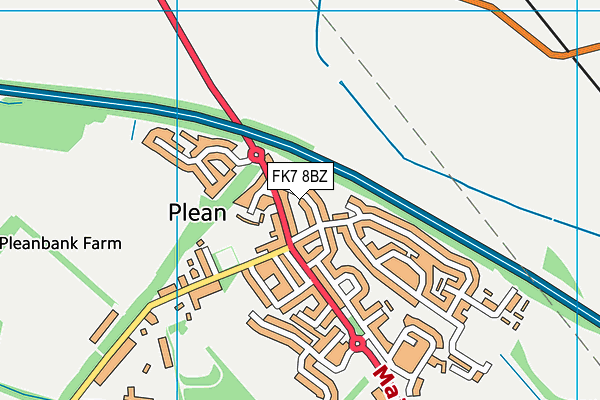 FK7 8BZ map - OS VectorMap District (Ordnance Survey) FK7 8BZ map - OS VectorMap District (Ordnance Survey)
