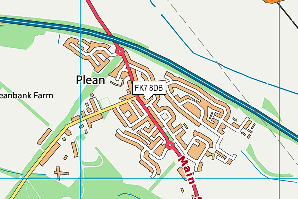 FK7 8DB map - OS VectorMap District (Ordnance Survey)