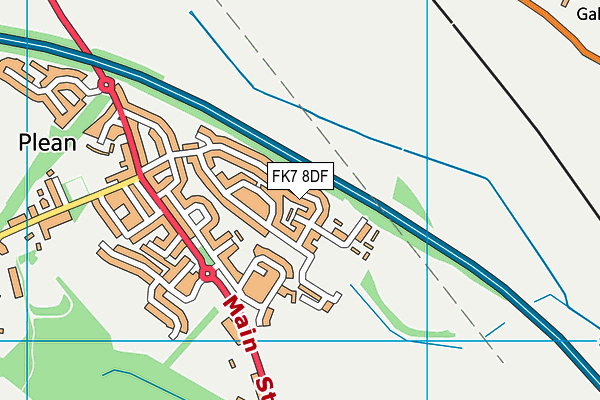 FK7 8DF map - OS VectorMap District (Ordnance Survey)