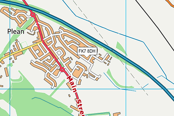 FK7 8DH map - OS VectorMap District (Ordnance Survey) FK7 8DH map - OS VectorMap District (Ordnance Survey)
