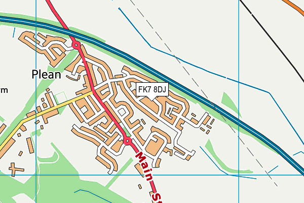 FK7 8DJ map - OS VectorMap District (Ordnance Survey) FK7 8DJ map - OS VectorMap District (Ordnance Survey)