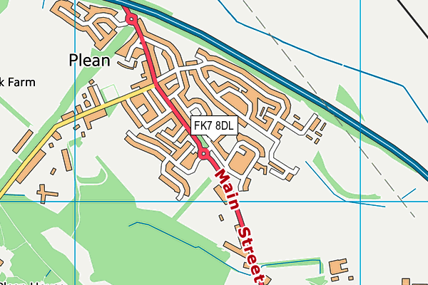 FK7 8DL map - OS VectorMap District (Ordnance Survey) FK7 8DL map - OS VectorMap District (Ordnance Survey)