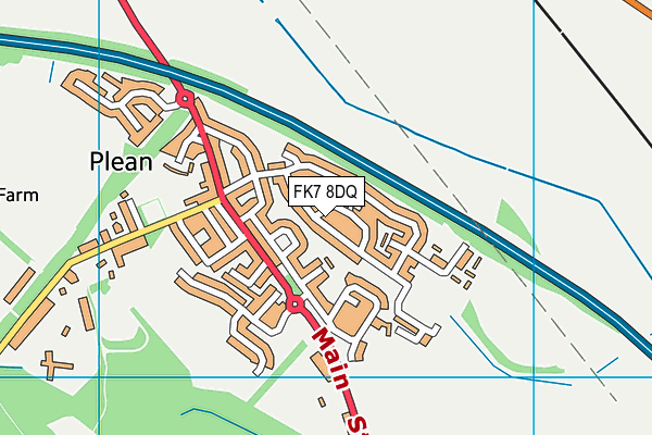 FK7 8DQ map - OS VectorMap District (Ordnance Survey) FK7 8DQ map - OS VectorMap District (Ordnance Survey)