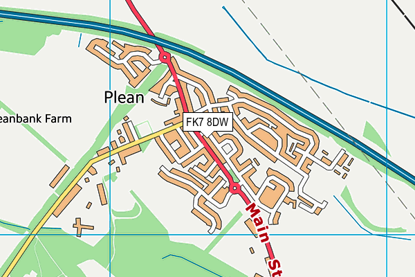FK7 8DW map - OS VectorMap District (Ordnance Survey) FK7 8DW map - OS VectorMap District (Ordnance Survey)