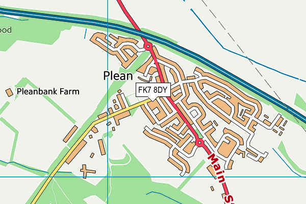 FK7 8DY map - OS VectorMap District (Ordnance Survey) FK7 8DY map - OS VectorMap District (Ordnance Survey)
