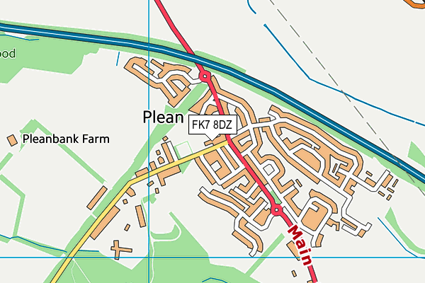 FK7 8DZ map - OS VectorMap District (Ordnance Survey) FK7 8DZ map - OS VectorMap District (Ordnance Survey)