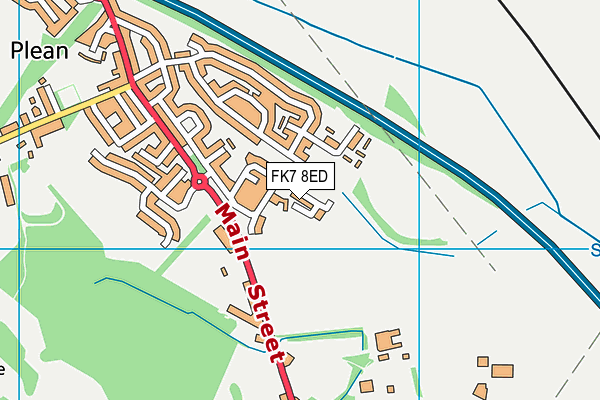 FK7 8ED map - OS VectorMap District (Ordnance Survey) FK7 8ED map - OS VectorMap District (Ordnance Survey)