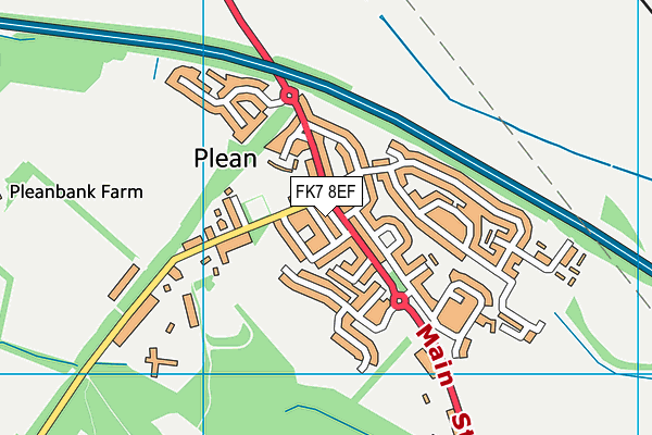 FK7 8EF map - OS VectorMap District (Ordnance Survey)