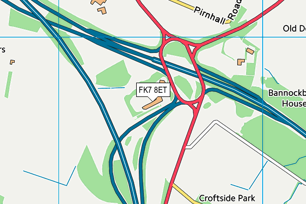 FK7 8ET map - OS VectorMap District (Ordnance Survey) FK7 8ET map - OS VectorMap District (Ordnance Survey)