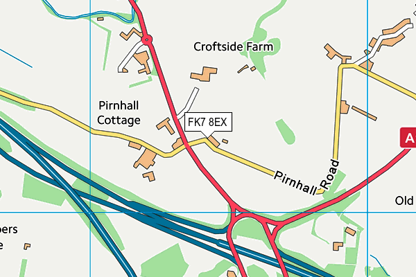 FK7 8EX map - OS VectorMap District (Ordnance Survey) FK7 8EX map - OS VectorMap District (Ordnance Survey)