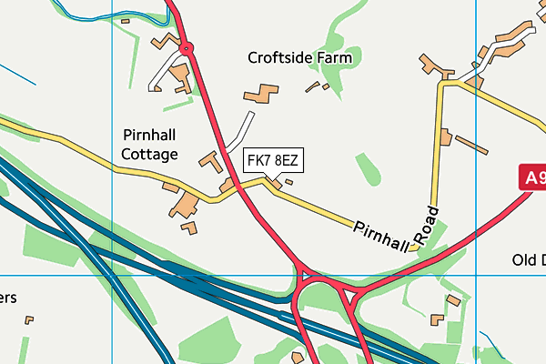 FK7 8EZ map - OS VectorMap District (Ordnance Survey) FK7 8EZ map - OS VectorMap District (Ordnance Survey)