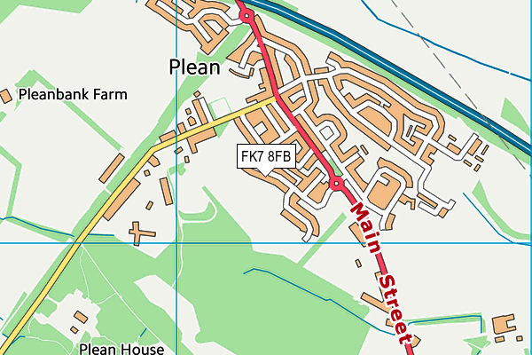FK7 8FB map - OS VectorMap District (Ordnance Survey) FK7 8FB map - OS VectorMap District (Ordnance Survey)
