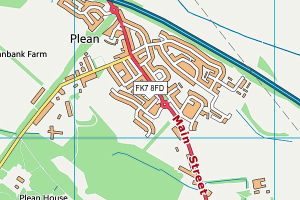 FK7 8FD map - OS VectorMap District (Ordnance Survey) FK7 8FD map - OS VectorMap District (Ordnance Survey)