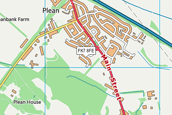 FK7 8FE map - OS VectorMap District (Ordnance Survey)