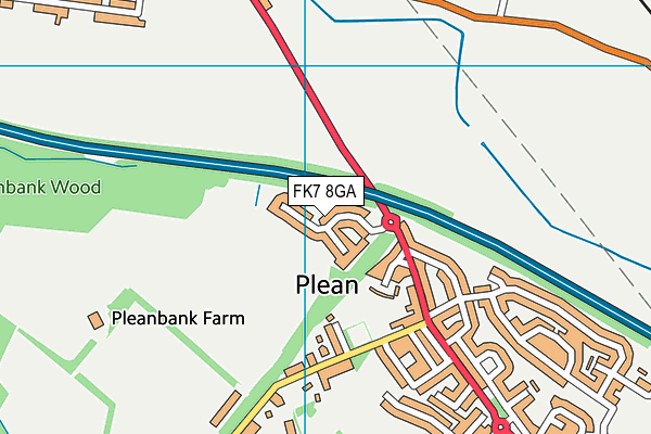 FK7 8GA map - OS VectorMap District (Ordnance Survey) FK7 8GA map - OS VectorMap District (Ordnance Survey)