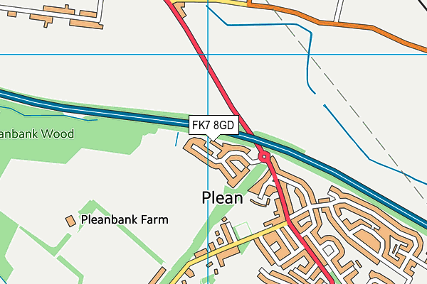 FK7 8GD map - OS VectorMap District (Ordnance Survey) FK7 8GD map - OS VectorMap District (Ordnance Survey)