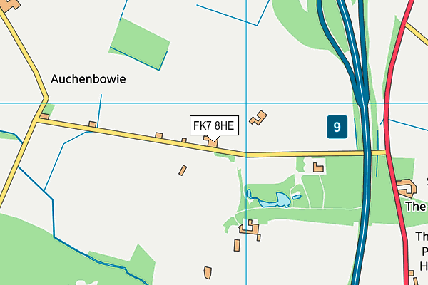 FK7 8HE map - OS VectorMap District (Ordnance Survey) FK7 8HE map - OS VectorMap District (Ordnance Survey)