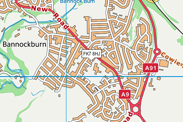 FK7 8HJ map - OS VectorMap District (Ordnance Survey) FK7 8HJ map - OS VectorMap District (Ordnance Survey)