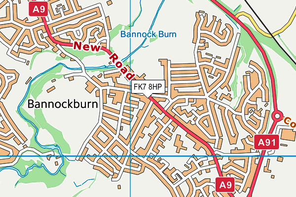 FK7 8HP map - OS VectorMap District (Ordnance Survey) FK7 8HP map - OS VectorMap District (Ordnance Survey)