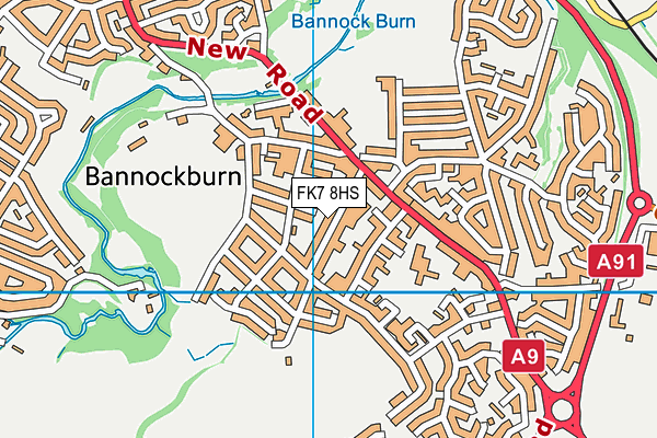 FK7 8HS map - OS VectorMap District (Ordnance Survey) FK7 8HS map - OS VectorMap District (Ordnance Survey)