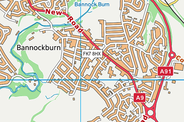 FK7 8HX map - OS VectorMap District (Ordnance Survey) FK7 8HX map - OS VectorMap District (Ordnance Survey)