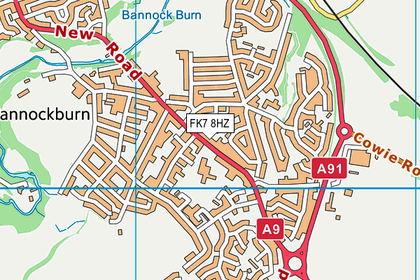 FK7 8HZ map - OS VectorMap District (Ordnance Survey) FK7 8HZ map - OS VectorMap District (Ordnance Survey)