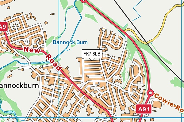 FK7 8LB map - OS VectorMap District (Ordnance Survey) FK7 8LB map - OS VectorMap District (Ordnance Survey)