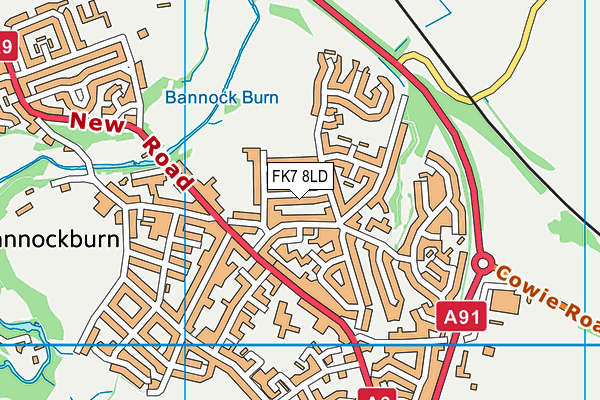 FK7 8LD map - OS VectorMap District (Ordnance Survey)