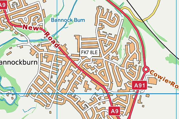 FK7 8LE map - OS VectorMap District (Ordnance Survey) FK7 8LE map - OS VectorMap District (Ordnance Survey)
