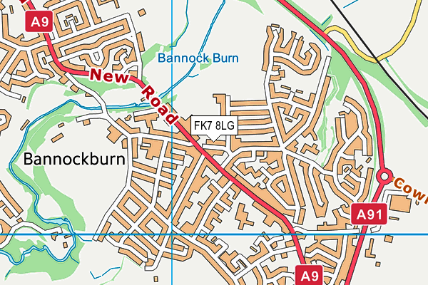 FK7 8LG map - OS VectorMap District (Ordnance Survey) FK7 8LG map - OS VectorMap District (Ordnance Survey)