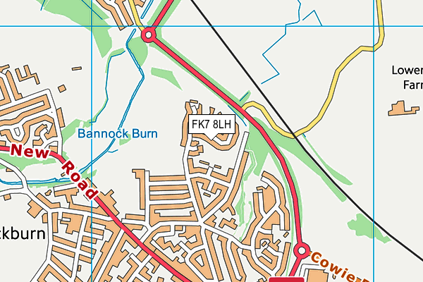FK7 8LH map - OS VectorMap District (Ordnance Survey) FK7 8LH map - OS VectorMap District (Ordnance Survey)
