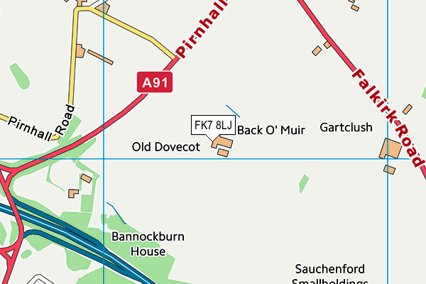 FK7 8LJ map - OS VectorMap District (Ordnance Survey)