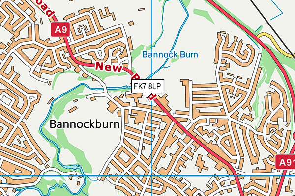 FK7 8LP map - OS VectorMap District (Ordnance Survey) FK7 8LP map - OS VectorMap District (Ordnance Survey)
