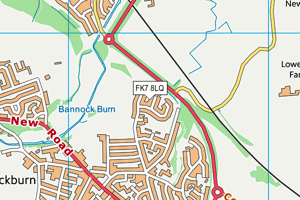 FK7 8LQ map - OS VectorMap District (Ordnance Survey)