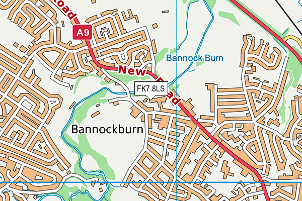 FK7 8LS map - OS VectorMap District (Ordnance Survey)