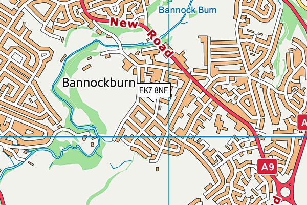 FK7 8NF map - OS VectorMap District (Ordnance Survey) FK7 8NF map - OS VectorMap District (Ordnance Survey)