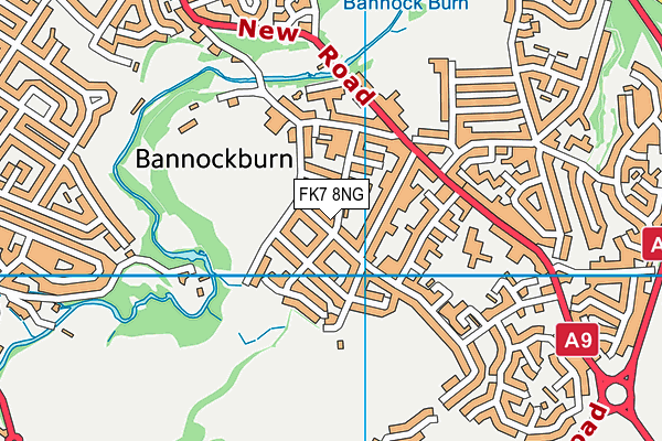 FK7 8NG map - OS VectorMap District (Ordnance Survey) FK7 8NG map - OS VectorMap District (Ordnance Survey)