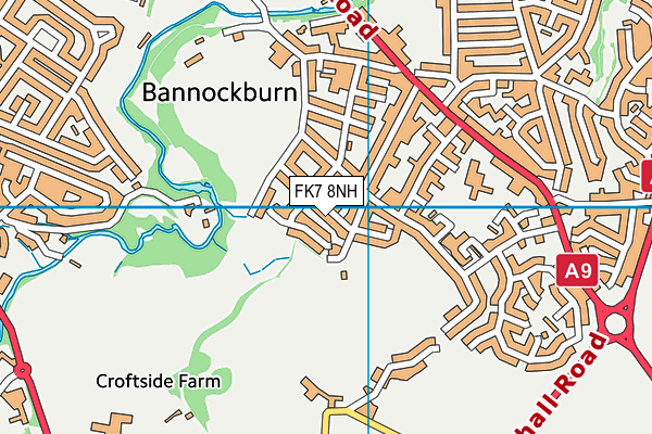 FK7 8NH map - OS VectorMap District (Ordnance Survey) FK7 8NH map - OS VectorMap District (Ordnance Survey)