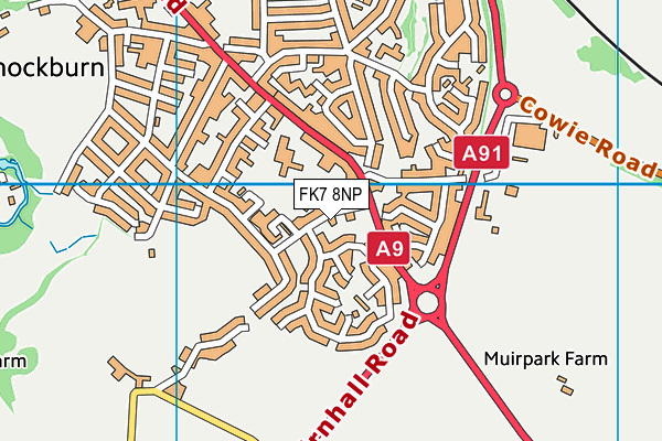 FK7 8NP map - OS VectorMap District (Ordnance Survey) FK7 8NP map - OS VectorMap District (Ordnance Survey)