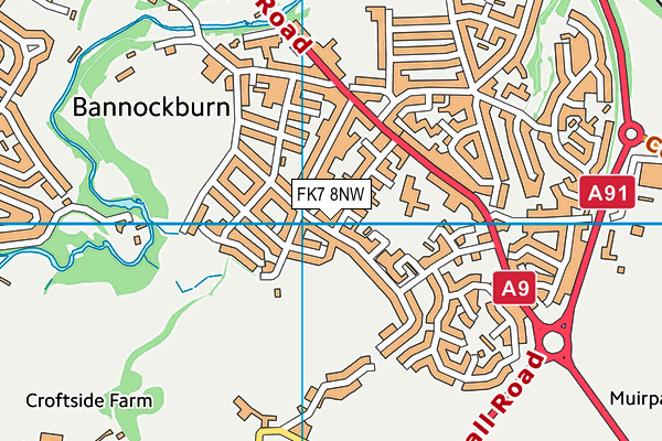 FK7 8NW map - OS VectorMap District (Ordnance Survey) FK7 8NW map - OS VectorMap District (Ordnance Survey)