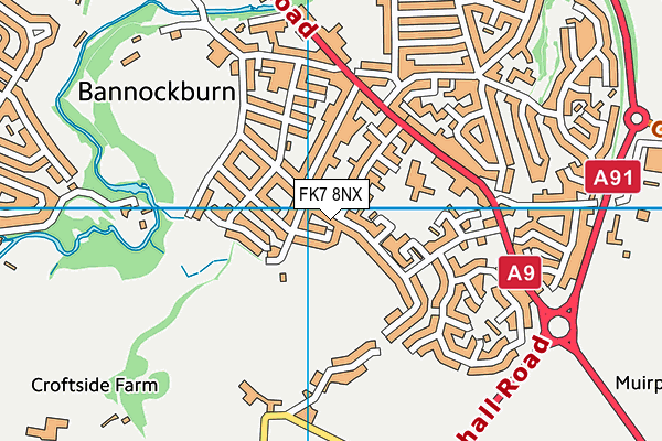 FK7 8NX map - OS VectorMap District (Ordnance Survey) FK7 8NX map - OS VectorMap District (Ordnance Survey)