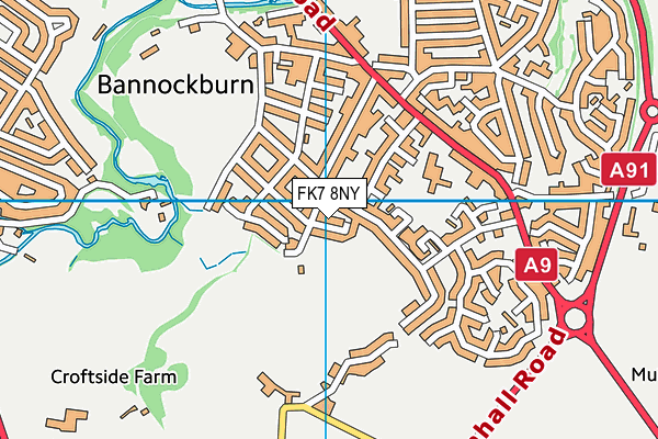 FK7 8NY map - OS VectorMap District (Ordnance Survey) FK7 8NY map - OS VectorMap District (Ordnance Survey)