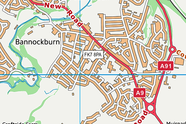 FK7 8PA map - OS VectorMap District (Ordnance Survey) FK7 8PA map - OS VectorMap District (Ordnance Survey)